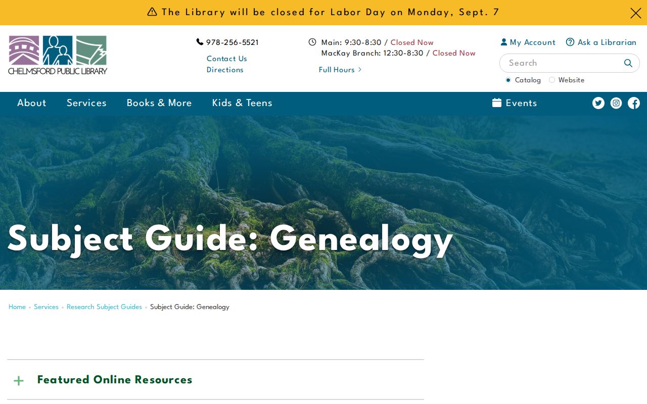 Chelmsford city directory research through the Library genealogy resources