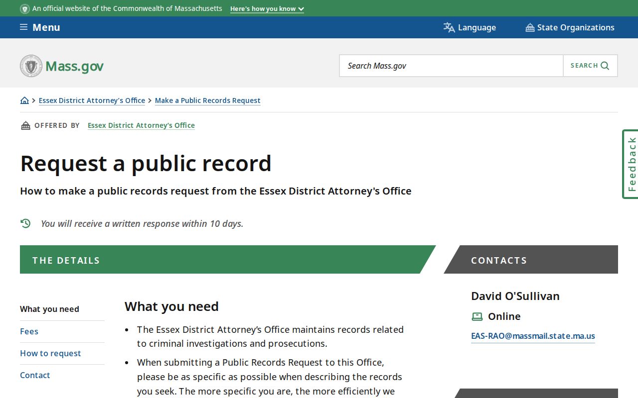 Chelmsford residents directory Massachusetts public records request guidance