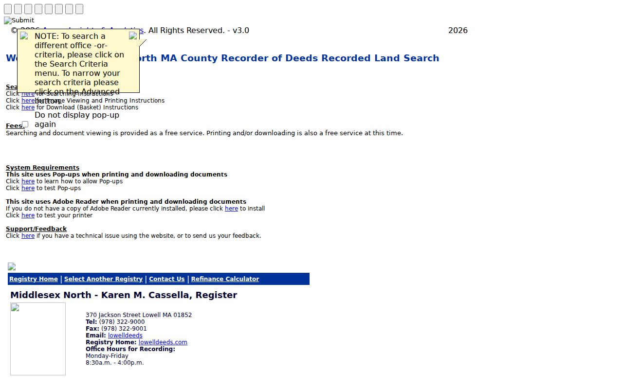 Chelmsford residents directory Middlesex North deed index search
